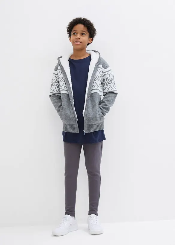 Lot de 2 leggings thermiques avec doublure en polaire douce, bonprix