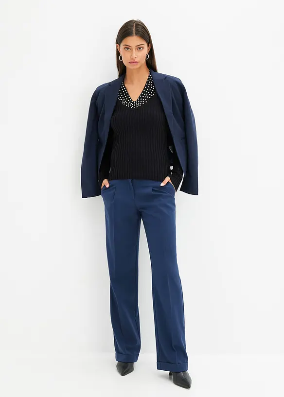 Pantalon large à pinces, bonprix