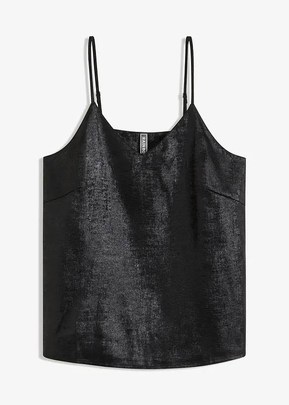 Top &agrave; effet brillant, bonprix