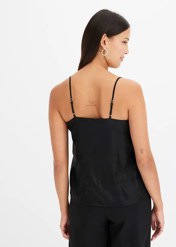 Top &agrave; effet brillant, bonprix