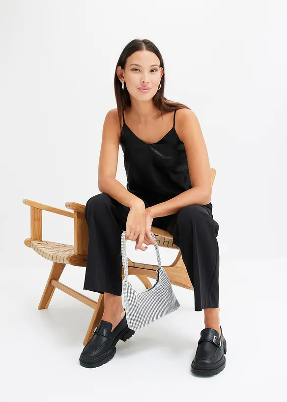 Top &agrave; effet brillant, bonprix