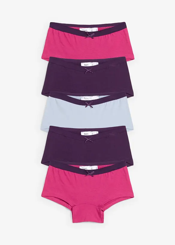 Lot de 5 shorties en coton extensible, bonprix