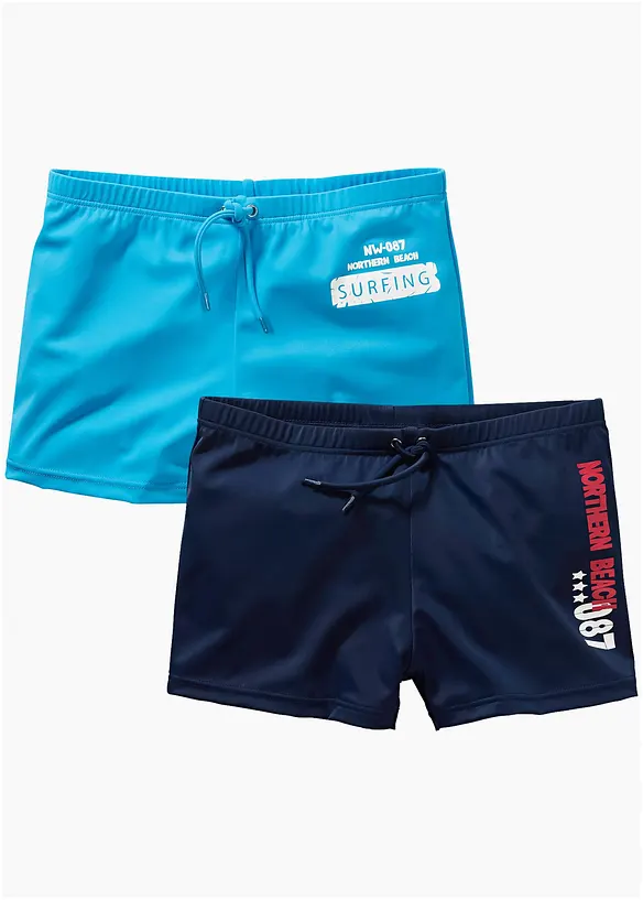 Lot de 2 shorts de bain, bonprix