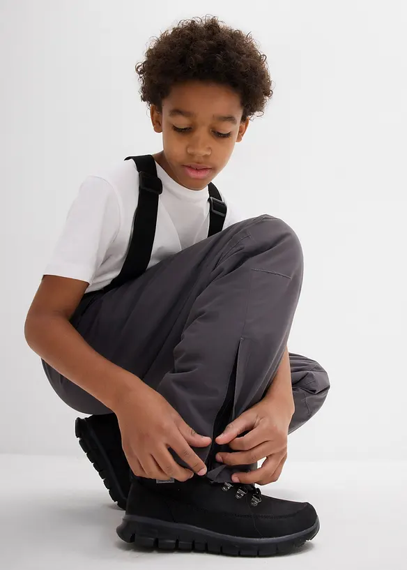 Pantalon de ski imperméable à bretelles et doublure chaude, bonprix