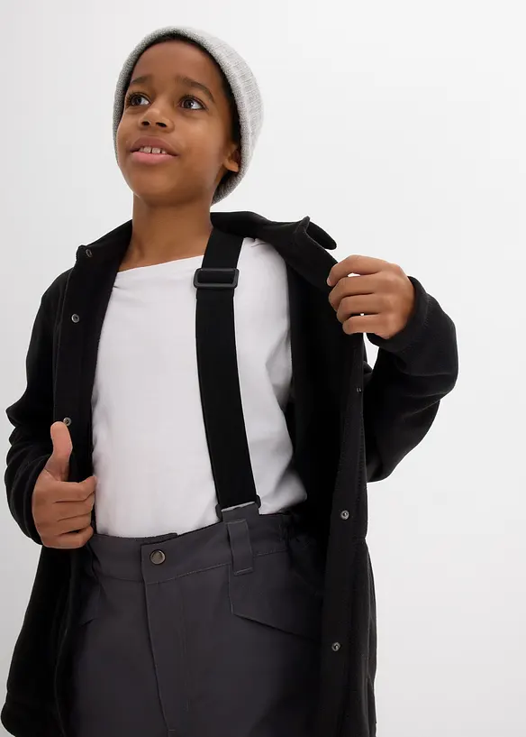 Pantalon de ski imperméable à bretelles et doublure chaude, bonprix