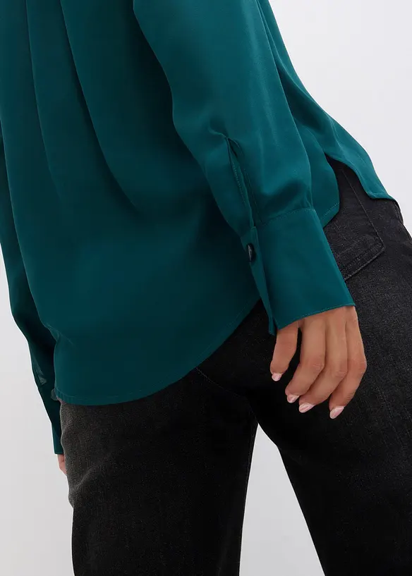 Blouse en mousseline, coupe trapèze, bonprix