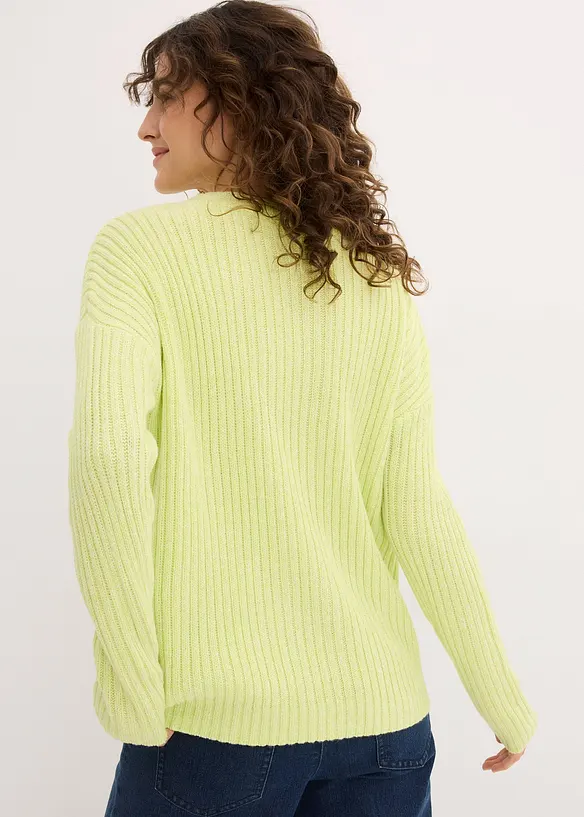 Pull oversize à torsades, bonprix