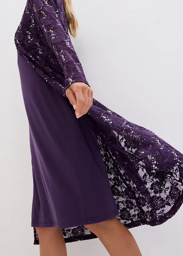 Robe &agrave; dentelle (ens. 2 pces), bonprix