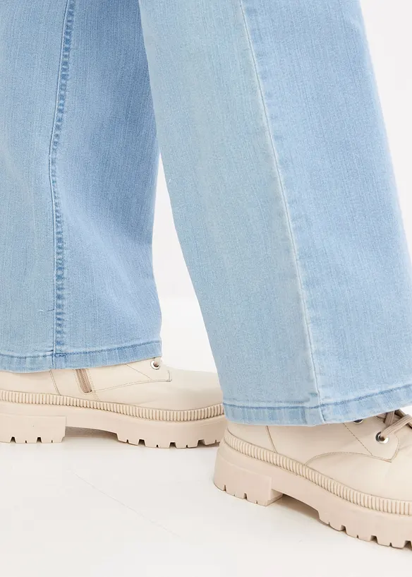 Jean large taille mi-haute, extensible, bonprix