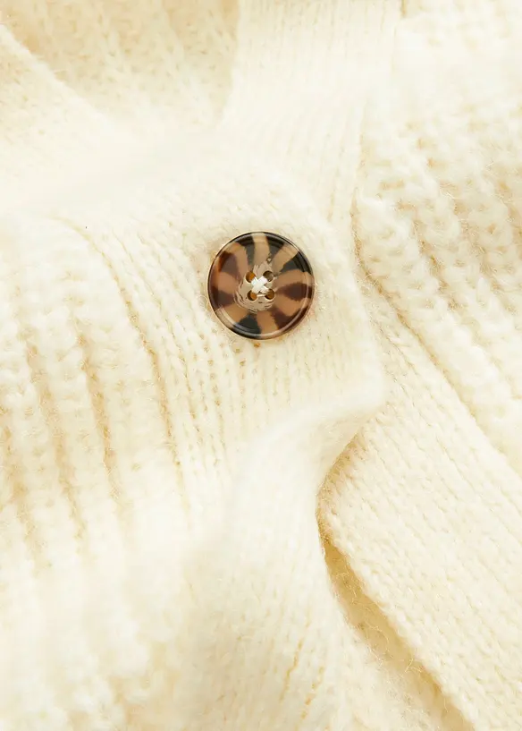 Gilet doux en grosse maille de laine mélangée, bonprix