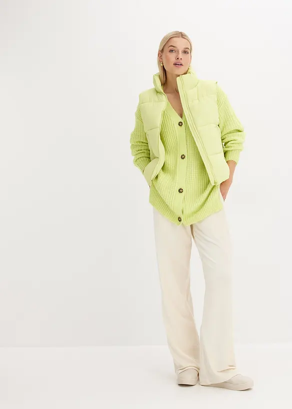 Pantalon velours côtelé à taille élastiquée, bonprix