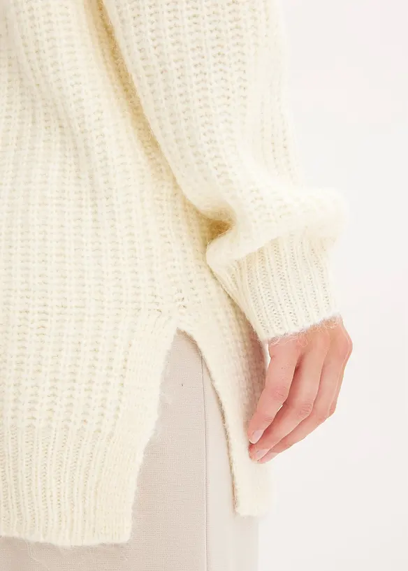 Gilet doux en grosse maille de laine mélangée, bonprix