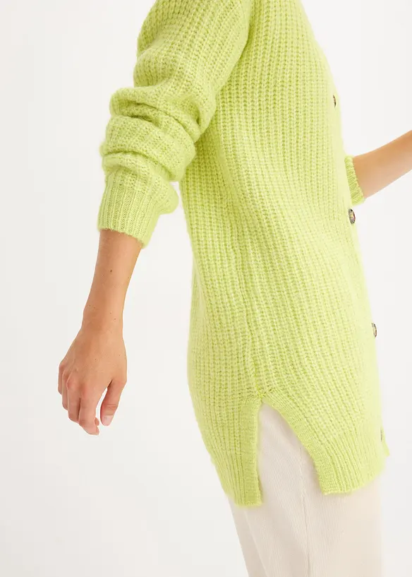 Gilet doux en grosse maille de laine mélangée, bonprix