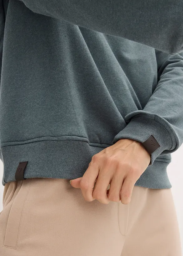 Sweat à capuche chaud avec doublure peluche, bonprix