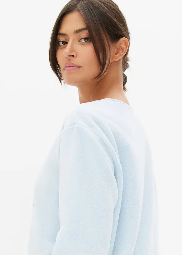 Chemise de nuit en polaire avec application, bonprix