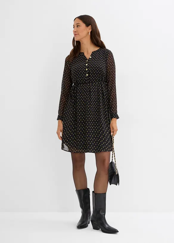 Robe de grossesse et d’allaitement en voile imprimé, bonprix