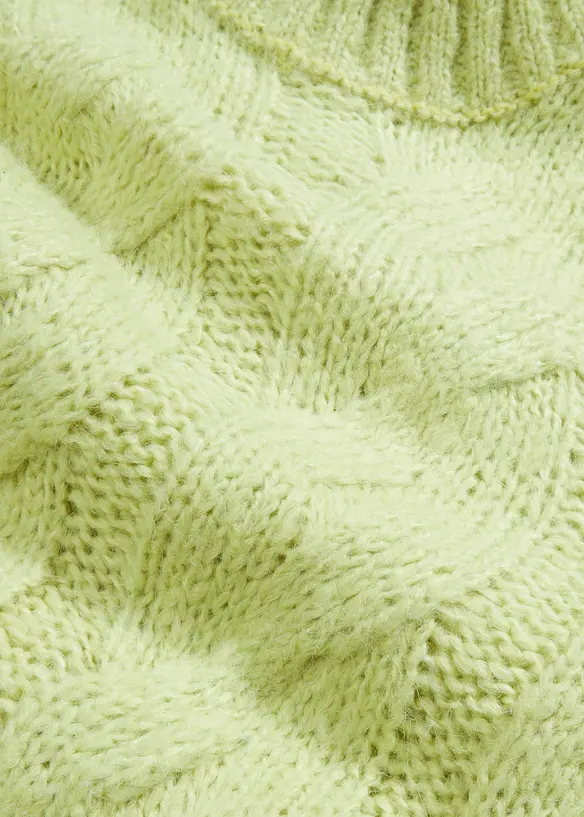 Pull en maille torsadée, bonprix