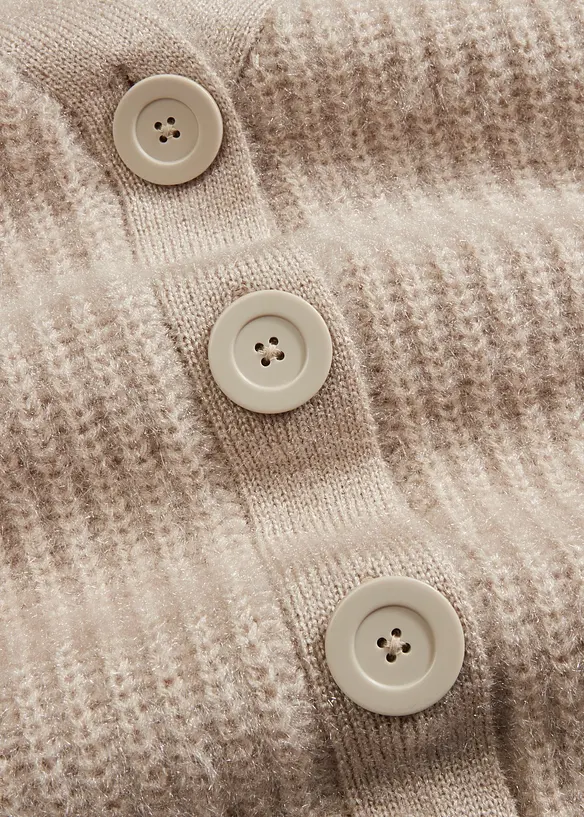 Gilet en grosse maille côtelée, bonprix