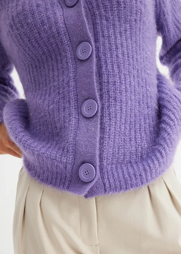 Gilet en grosse maille côtelée, bonprix