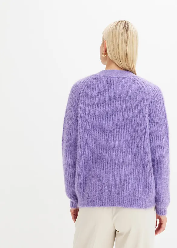 Gilet en grosse maille côtelée, bonprix