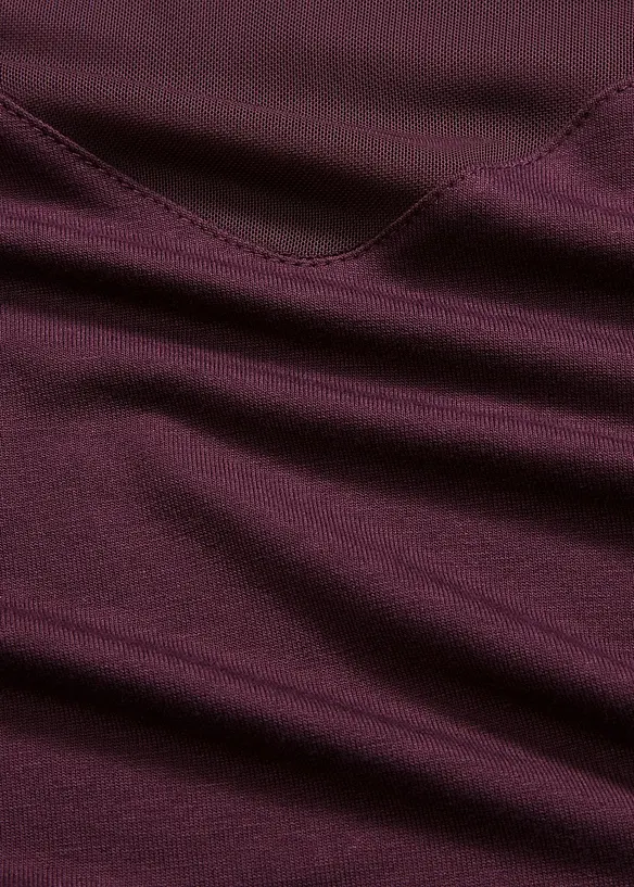 T-shirt manches longues avec mesh, bonprix