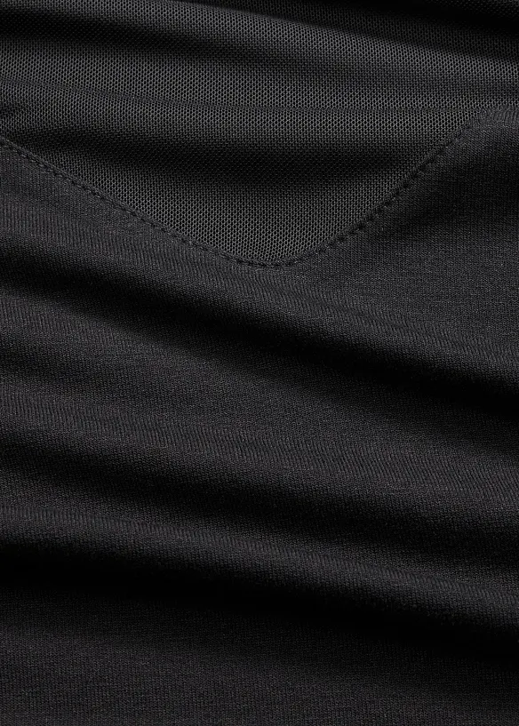 T-shirt manches longues avec mesh, bonprix