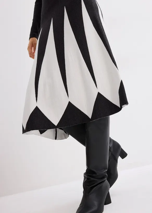 Robe en maille motif losanges, bonprix