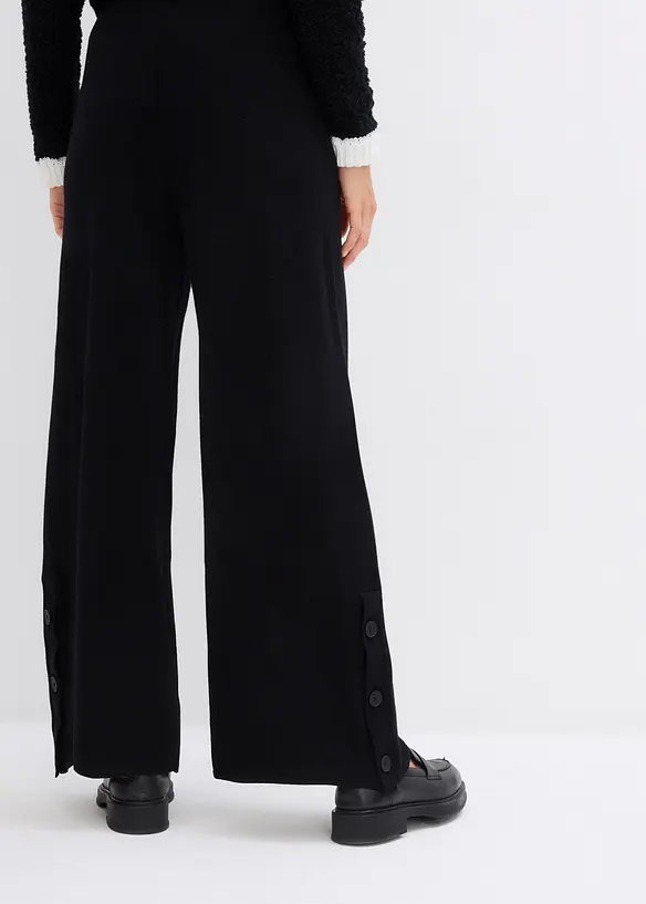 Pantalon élastiqué en maille, bonprix