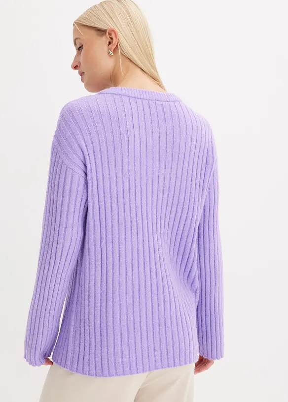 Pull oversize c&ocirc;tel&eacute;, bonprix