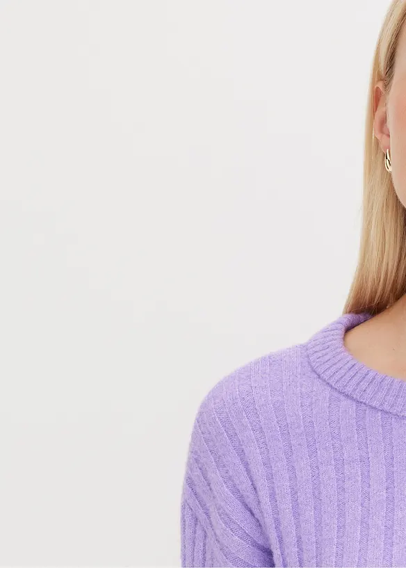 Pull oversize c&ocirc;tel&eacute;, bonprix