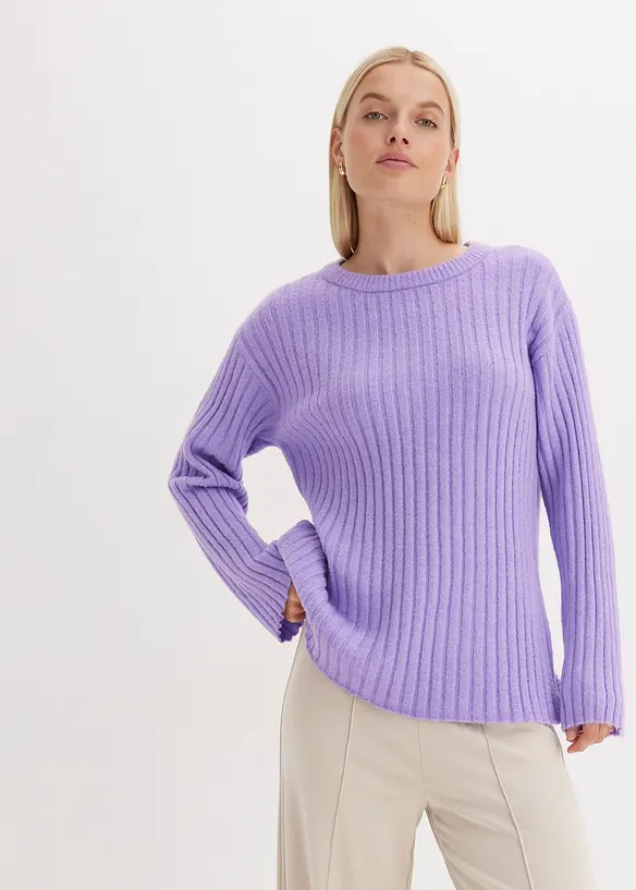 Pull oversize c&ocirc;tel&eacute;, bonprix