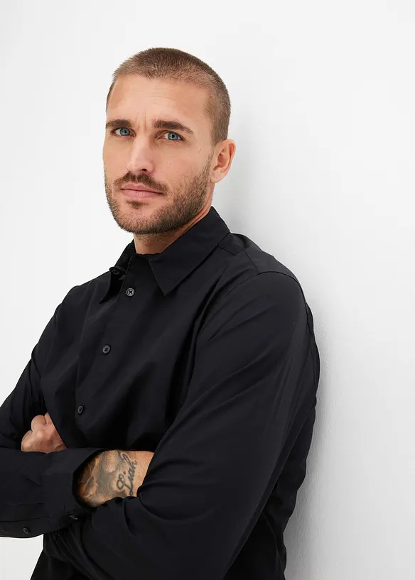 Chemise manches longues extensible, Regular Fit, bonprix