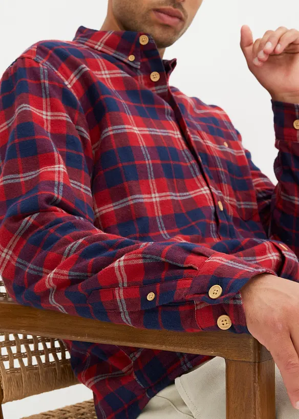 Chemise en flanelle avec doublure polaire, bonprix