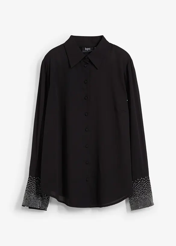 Chemisier avec manchettes &agrave; strass, bonprix