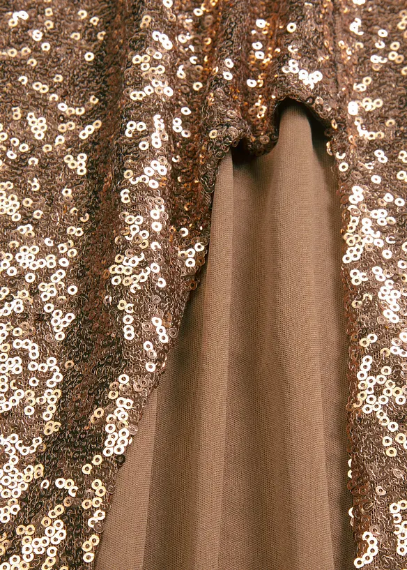 Jupe &agrave; sequins, bonprix