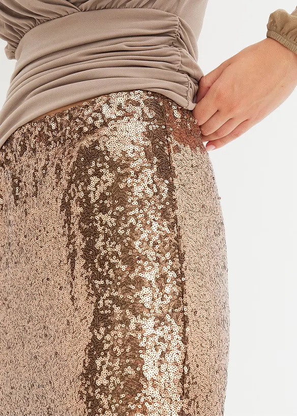 Jupe &agrave; sequins, bonprix