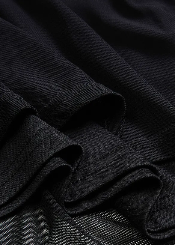 Robe en jersey avec empiècement mesh, bonprix