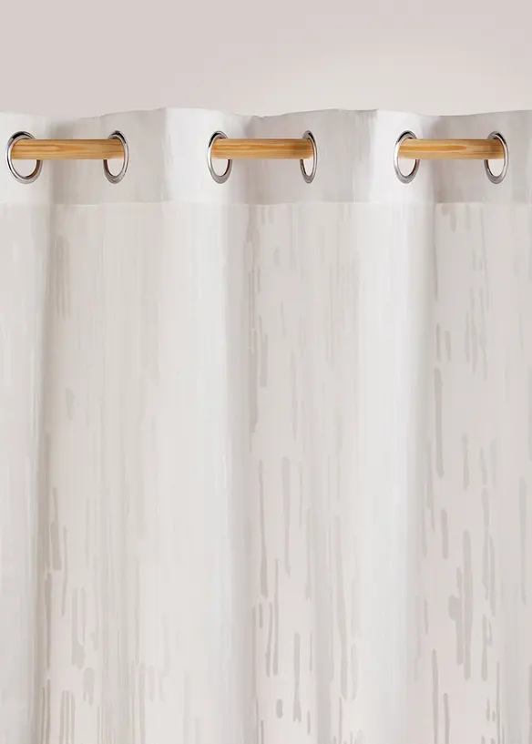 Voilage jacquard uni (1 pce), bonprix