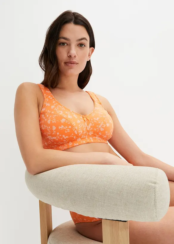 Lot de 2 soutiens-gorge coton sans armatures, bonprix