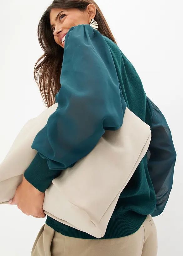 Pull doux en fine maille de viscose majoritaire, bonprix