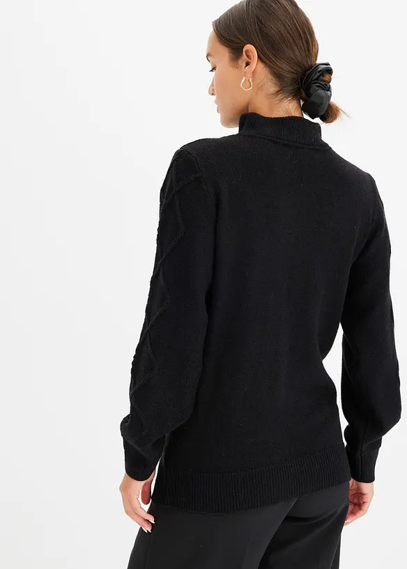 Pull camionneur en maille torsadée, bonprix