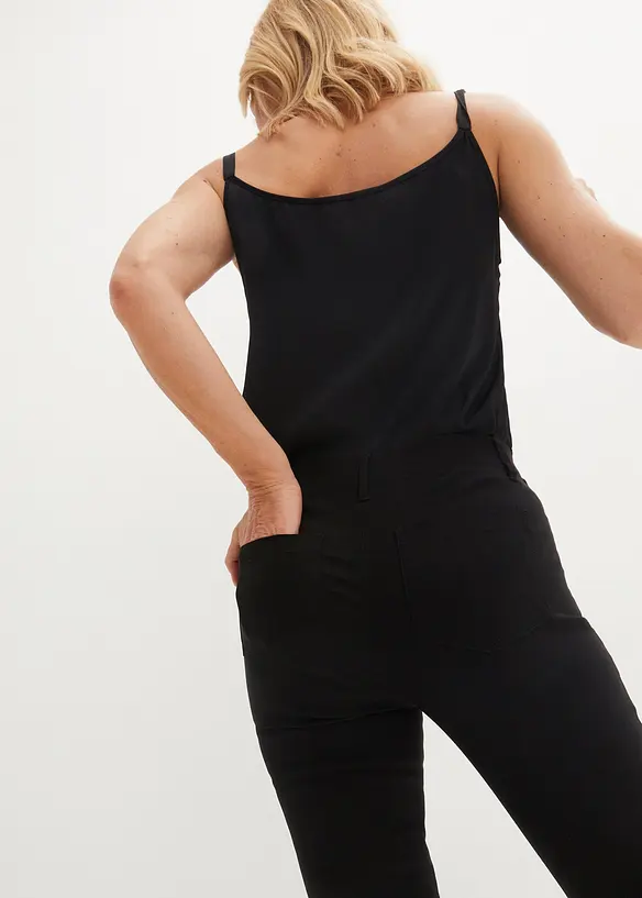 Pantalon extensible à taille élastiquée, viscose majoritaire, bonprix