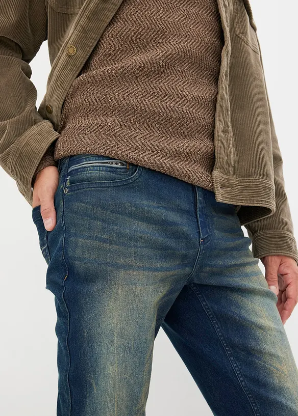 Jean slim extensible et léger, droit, bonprix