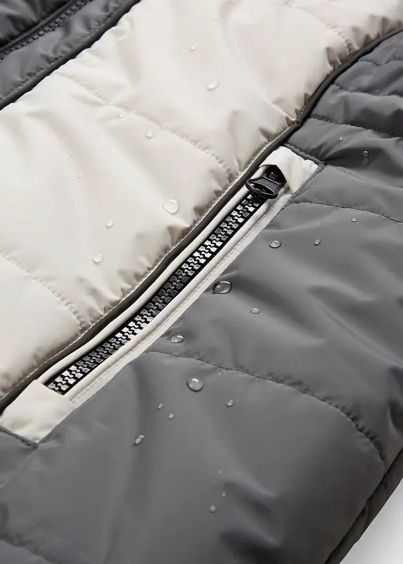 Manteau outdoor imperméable avec bordure peluche, bonprix