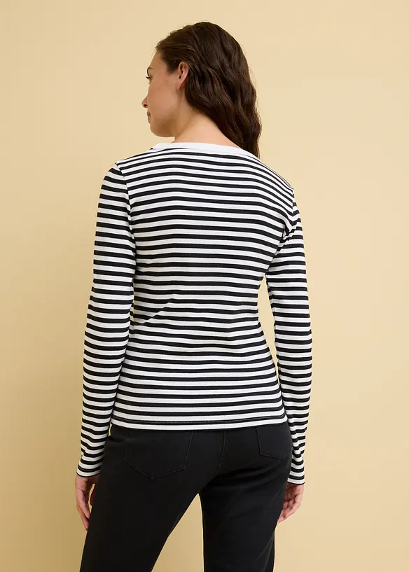 T-shirt manches longues 100% coton, bonprix