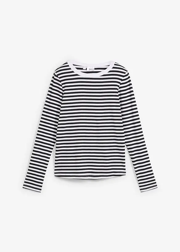 T-shirt manches longues 100% coton, bonprix