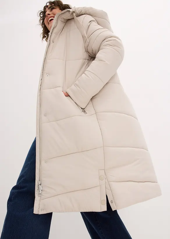 Doudoune avec capuche doublée sherpa, bonprix