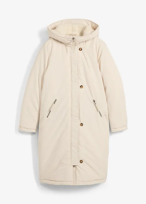 Manteau d’hiver avec doublure capuche en polaire peluche, bonprix