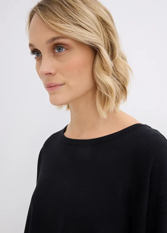 Pull poncho en fine maille, bonprix