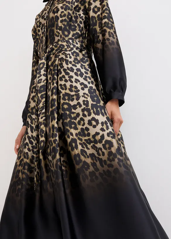 Robe-chemise en satin, bonprix